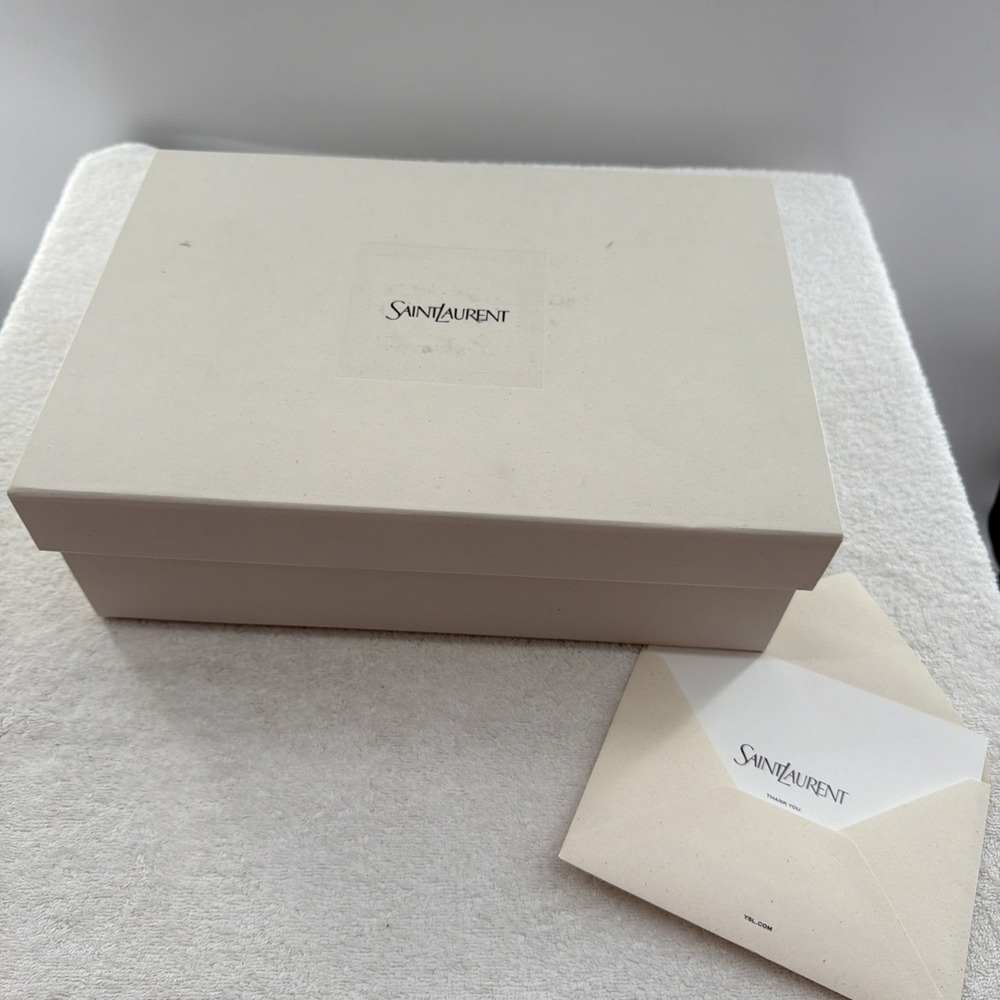 Saint Laurent Empty Box w Card/envp 13"x9"x4.5" Shoe Box Authentic